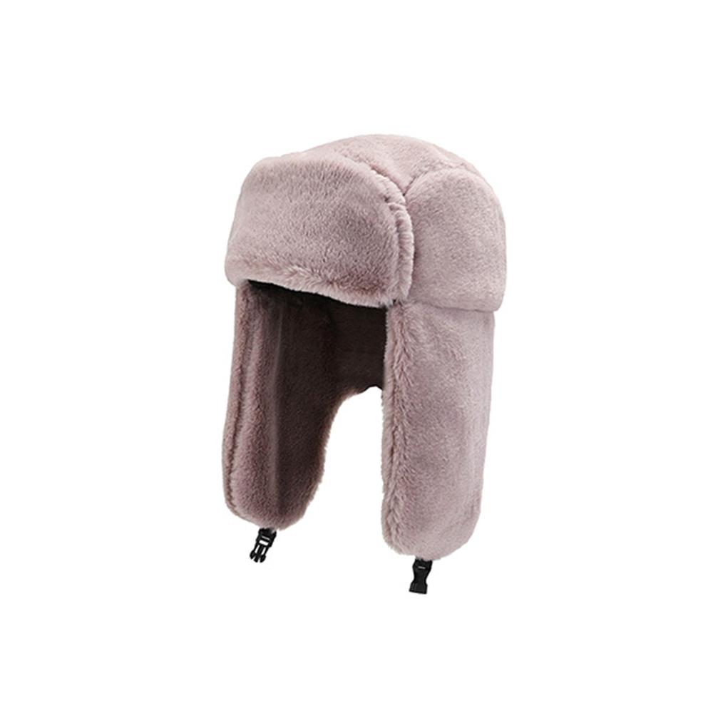 Warm Thick Plush Bomber Hat Winter Hat Trapper Hats Russian Ushanka Snow Caps Earflap Bonnet for Men Women