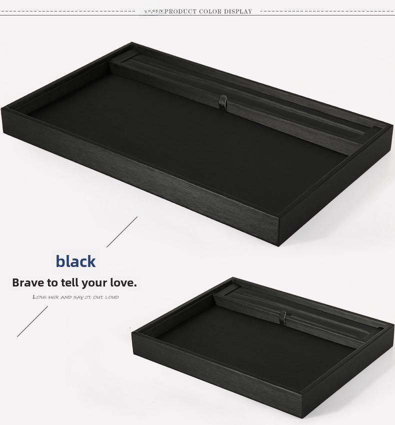 Digu PU Leather Jewelry Display Tray for Rings and Bracelets