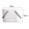 Portable Shower Caddy Hollow Basket Toiletry Organizer Sturdy for Under Sink Grey