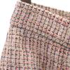 MSGM made in Italy Check Pattern Mini length tweed trapezoid skirt 40 Women Used