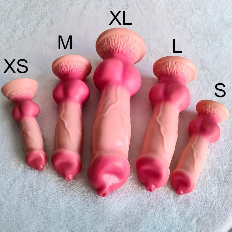 Realistic Huge Dog Knot Dildo Soft Monster Penis Sex Toys for Women Anal Plug Prostate Adult Eroti Animal Dick For Female Man