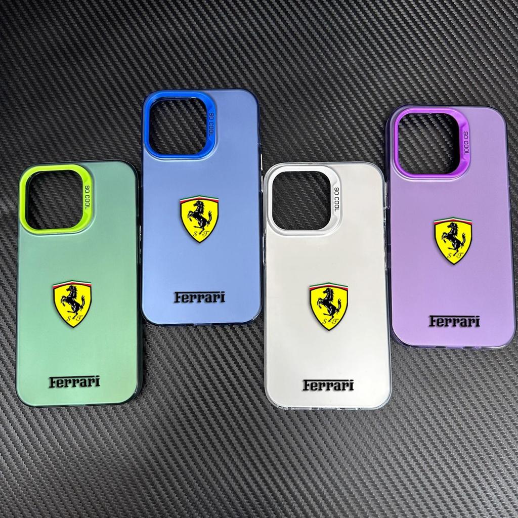 High-end New Ferrari Car Logo Mobile Phone Protective Case For iPhone 16 Pro 11 12 Mini 13 14 Pro 15 Pro Max 7 8 Plus XR XS MAX KL2