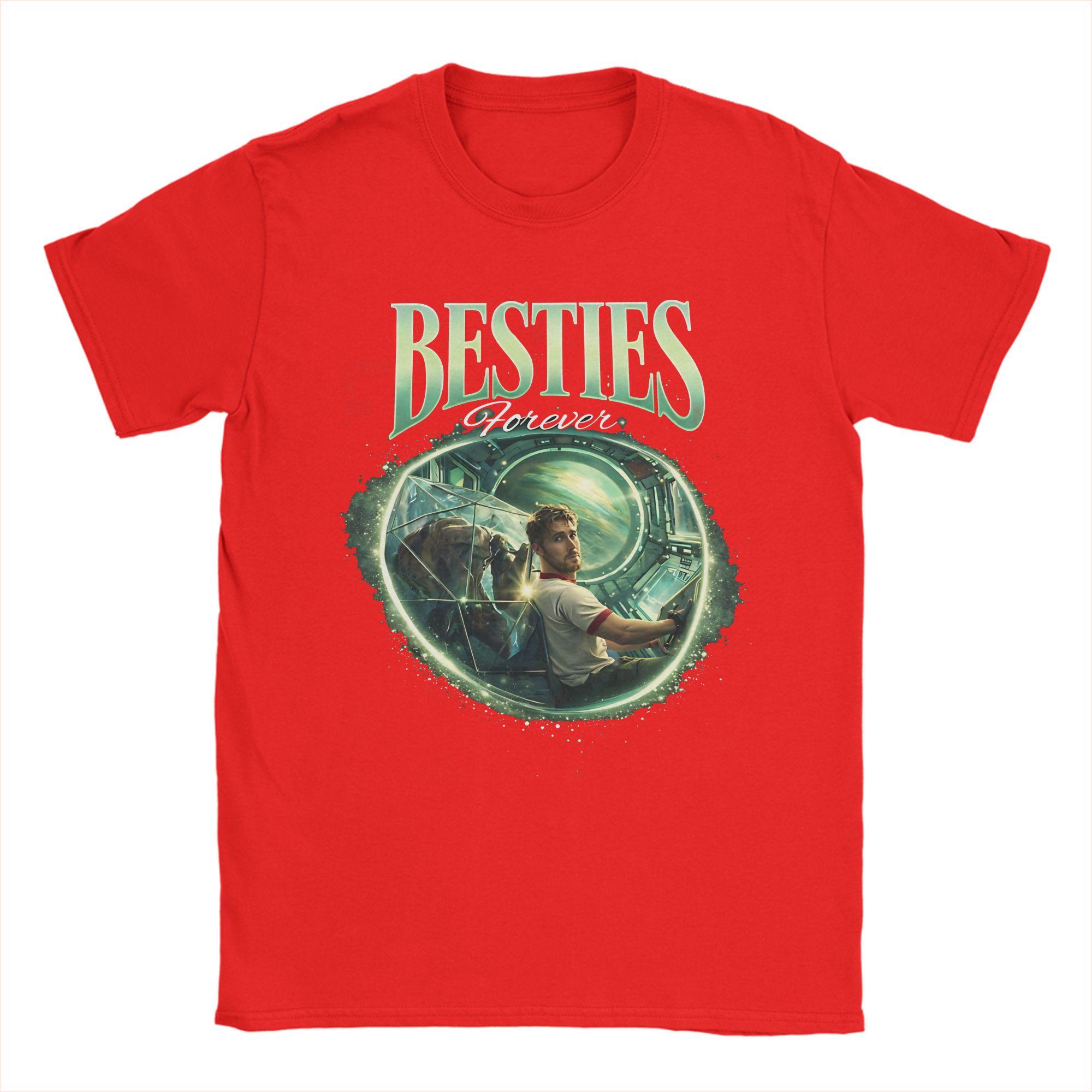 

Project Hail Mary Besties Forever Pure Cotton T Shirt For Unisex Summer Aesthetic TShirts Crew Neck Tees Oversized Cheap Clothing S