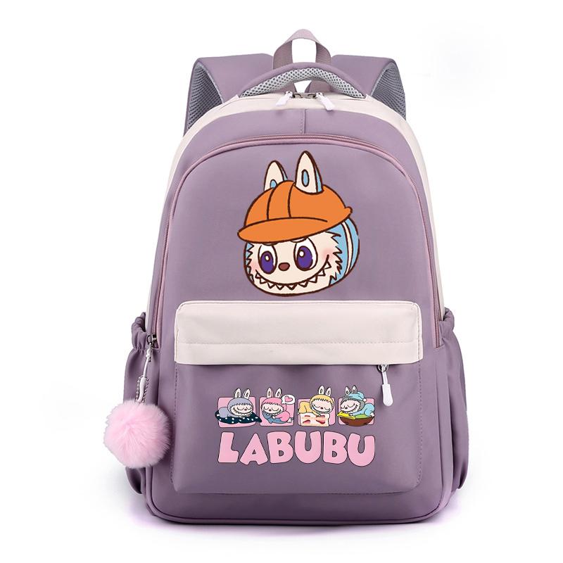 Cute Cartoon Printed Backpack Student Kid Schoolbag Women Large Capacity Waterproof Bookbag Kid Birthday Gift Travel Bag