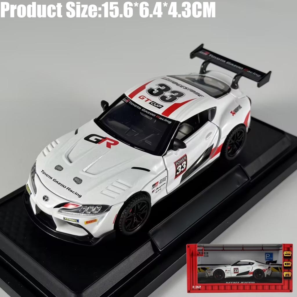 1:32 Toyota Supra GT4 GR Track Version Supercar Alloy Metal Diecast Model Car Home Trendy And Desktop Display Ornaments Birthday