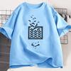Freedom Dove of Peace Tshirt Arabic Birds T Shirt Unisex WOMEN Cotton Short Sleeve Tshirt Round Neck Loose High Quality Clothes