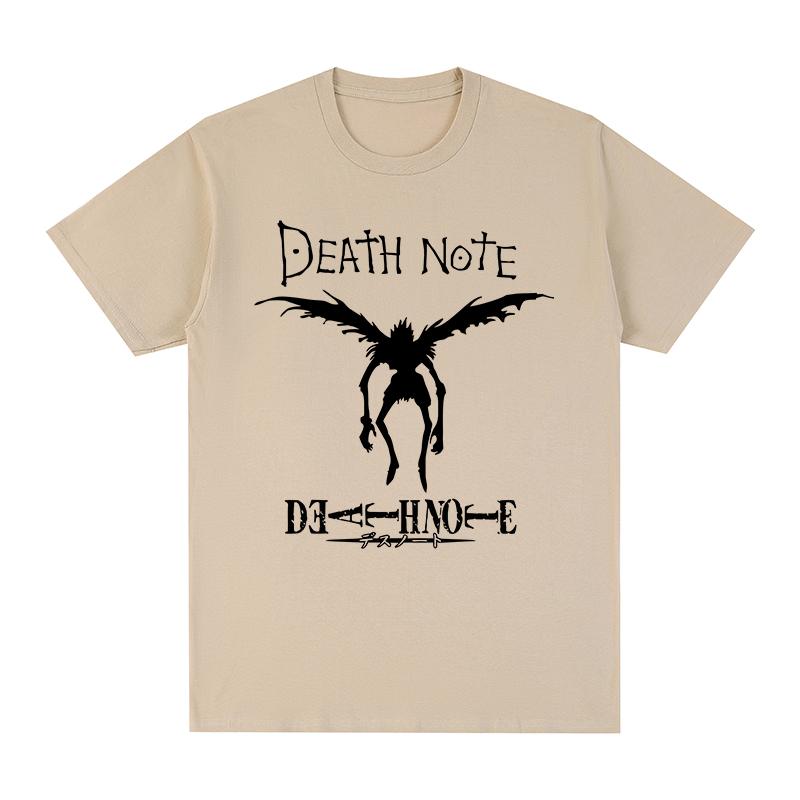 DEATH NOTE Vintage Tshirt Anime Graphic Harajuku Fashion Streetwear Cotton Unisex T shirt New Tee Tshirt Womens Tops