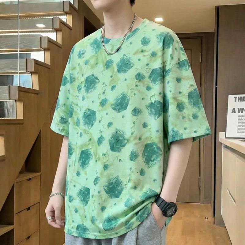 Plus Size 5XL-12XL Fashion Oversized T-shirt Men Tops Casual Vintage Short Sleeve Tee Summer Clothing