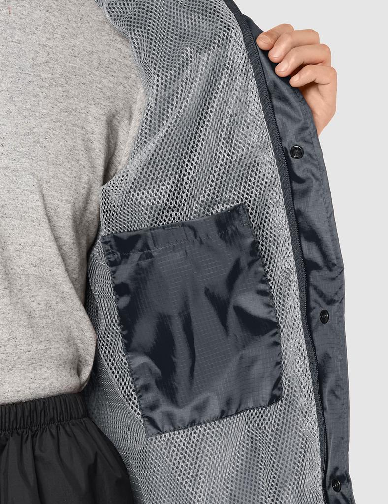 Size 48 Charcoal Gray [Kurodaruma] Raincoat, Rainwear, Men's, -