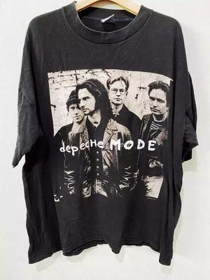 Maglietta Unisex Nera Stile Basic Vintage 1993 Depeche Mode Unisex Cotone Estivo di Alta Qualità harajuku