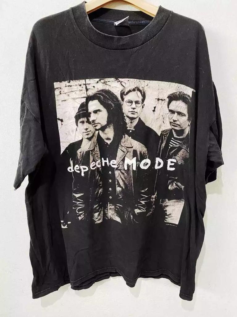 Vintage 1993 Depeche Mode Basic Style Černé Unisex Tričko Unisex Vysoce Kvalitní Bavlna Léto harajuku