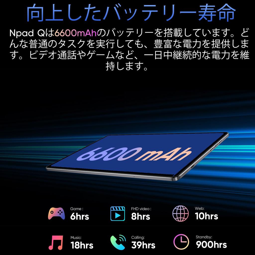 NPad Q 12GB 128GB 1TB Android 5GHz Dual GMS Wireless Japanese Instruction Manual Included N-one Tablet, 10-inch, Wi-Fi Model, + + Expandable, 8-Core