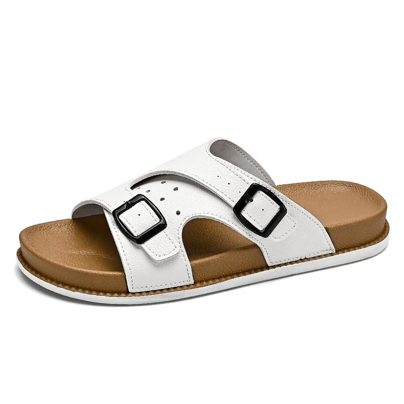 Outdoor Casual Slippers Summer New Men s Soft Sole Comfortable Beach Shoes Flat Sole Anti Slip Youth Fashion Breathable Sandals 40