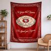 San Francisco 49ers Tapestry wall decor—perfect for bedrooms living rooms and dorm rooms Easy to install it enhances your space and creates a warm  co