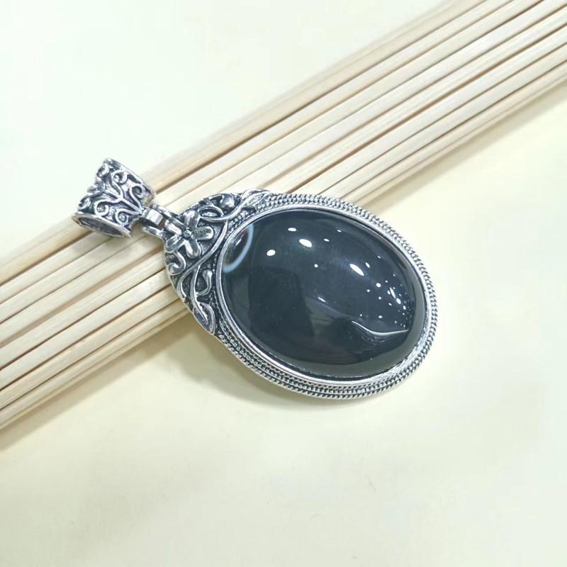 Geometric Gemstone Necklace Pendant With Embedded Semi Precious Stones For Fashion Jewelry Enthusiasts