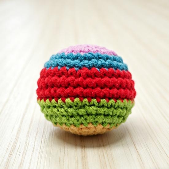 Handmade Knitted Footbag Sack, Outdoor Play Multicolored Crochet Bag Woven Kickball Toy, Colorful Juggling Balls for Kids, Adults,