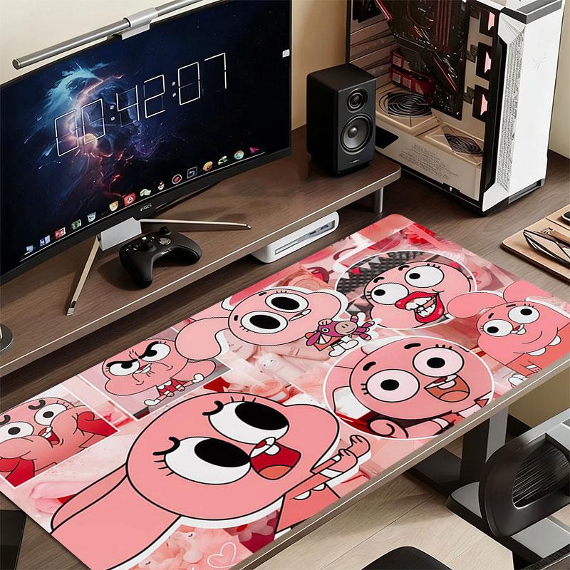 Anais Watterson Mauspads, Große Gaming-Schreibtischmatte, Rutschfestes XXL-Mauspad für Laptop & Tablet, Mini-PC-Spielmatte mit Genähten Kanten