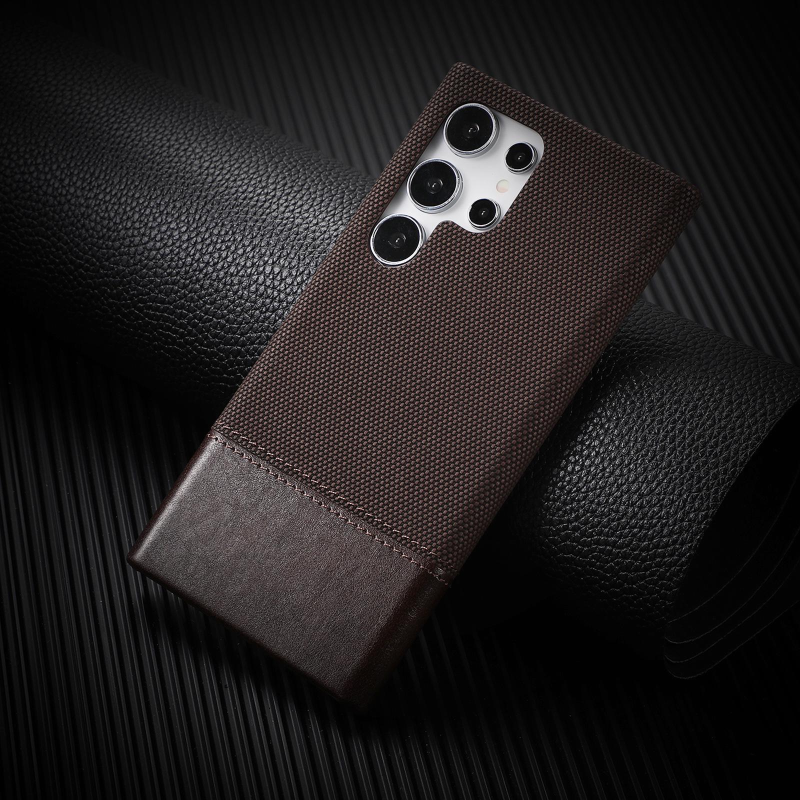 

Samsung S25 Ultra/S24 Ultra Leather Patchwork Magnetic Drop-proof Phone Case S23 Ultra