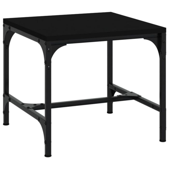 819397 vidaXL Table basse Noir 50x50x35 cm Bois d'ingénierie