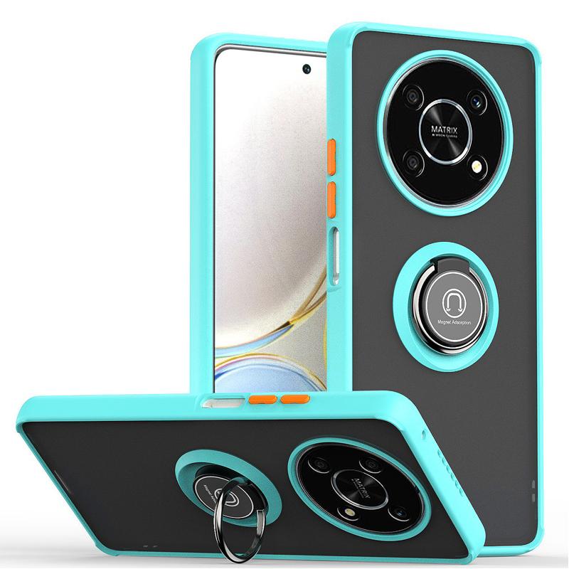 Shockproof Armor Case For Honor Magic 6 7 Pro Magnetic Stand Fold Ring Phone Holder Cases For Honor Magic 7 Lite X9C Matte Cover