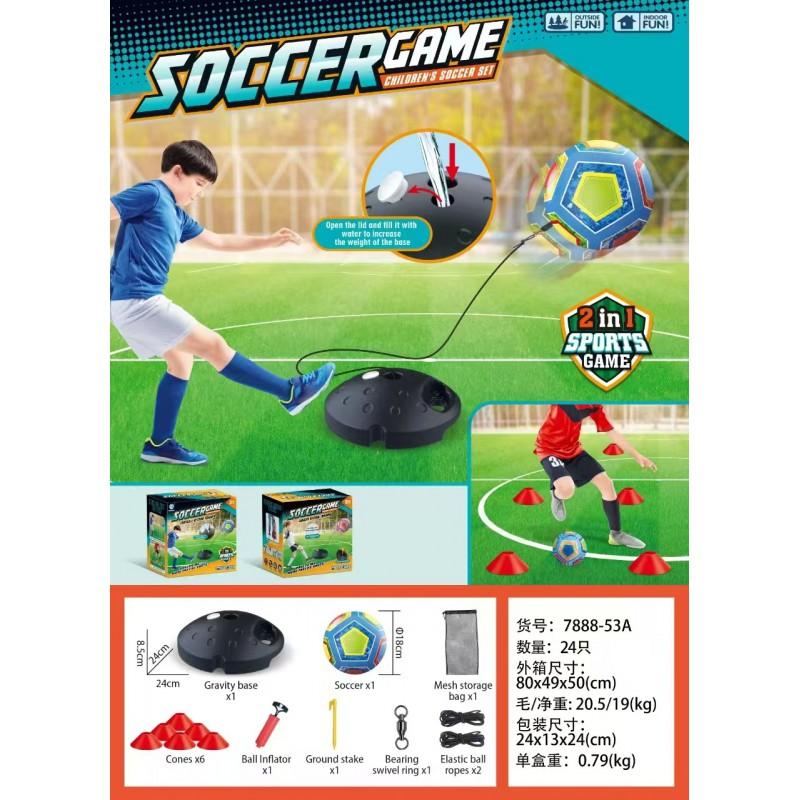 Inflatable Agility Ball With Weighted Base Cone Set Indoor Outdoor Soccer Training Kids 7-14 Years