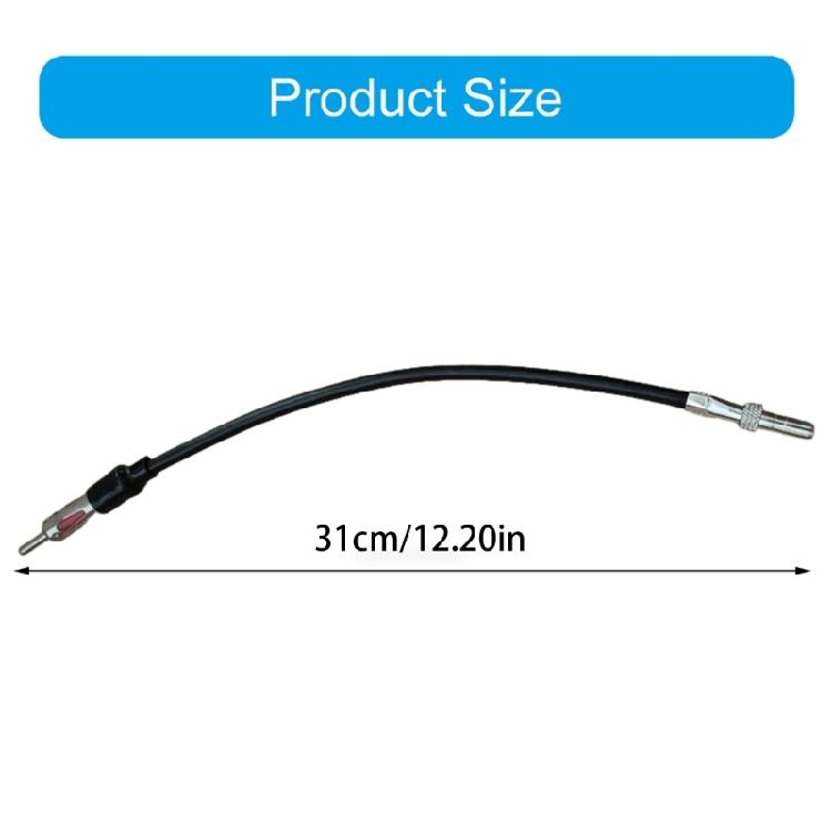 To DIN Connector Wire Car Radio Exterior Part Car Radio Antenna Adapter Car Stereo FM AM Antenna Adapter Cable