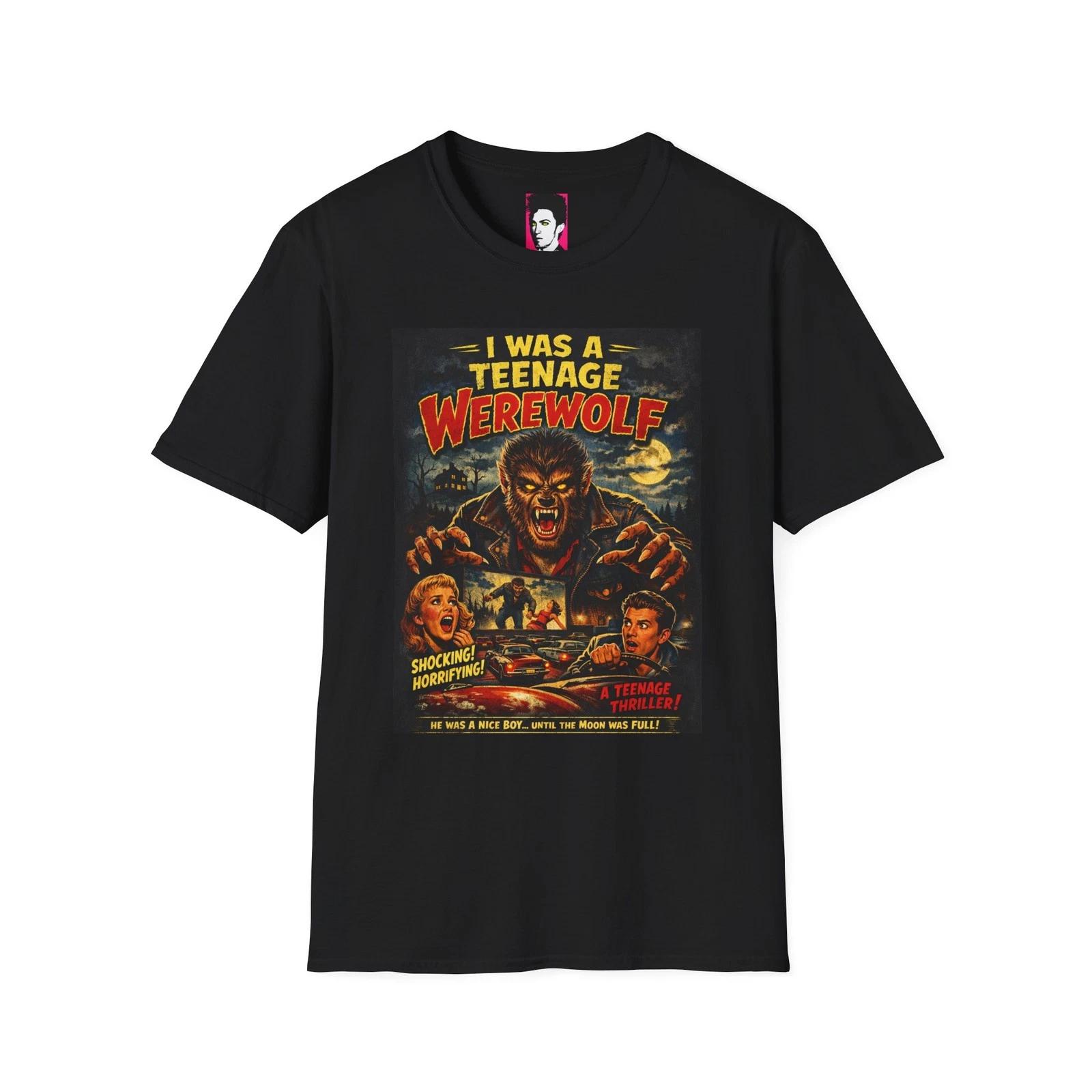 I Was a Teenage Werewolf Horror T-Shirt | Novatone Records M