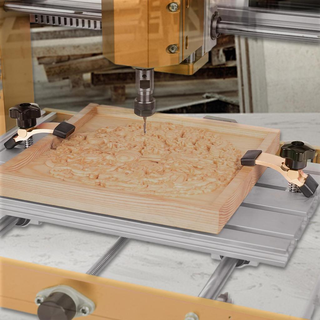 Engraving Machine Clamps Aluminum Alloy Clamp Engraving Machine Fastening Jigs For Drill Presses Table Saws Milling CNC Acrylic