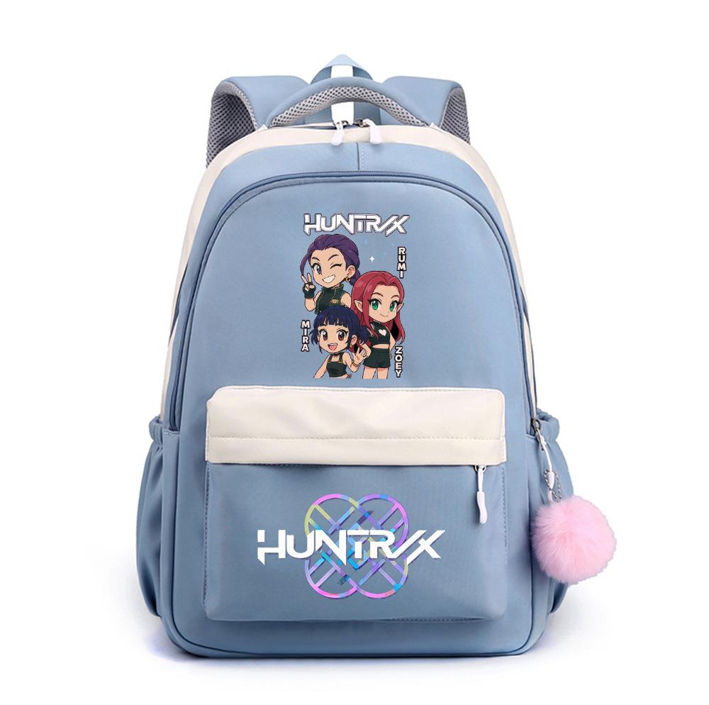 Anime Net Cute K-Pop Printed Backpack for Teenger Student Girl Boy Schoolbag Bookbag Kid Gift Women Large Capacity Waterproof Travel Bag Mochila