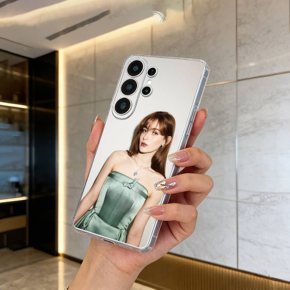 Actress-Sadie Sink Clear Soft Silicone Phone Case forSamsung S25, S24, S21, S22, S23, S30, Ultra, S20, Plus