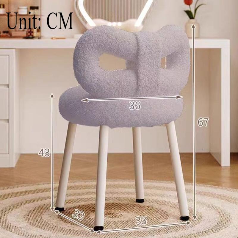Comfortable Makeup Chairs Living Room Chair Household Dresser Backrest Stools Accessories Bedroom Luxury Relaxing Soft Furniture
