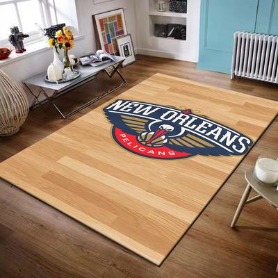 New Orleans Pelicans Logo Design Rug Non-slip Rug Suitable for Living Room and Bedroom Sofas