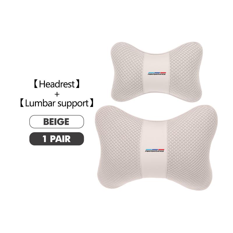 tclvr3 For BMW New Breathable Car Seat Cushion Neck support Support Headrest Pad Pillow 1 3 5 Series X1 X3 X4 X5 X7 G20 G38 F20 F39 F48
