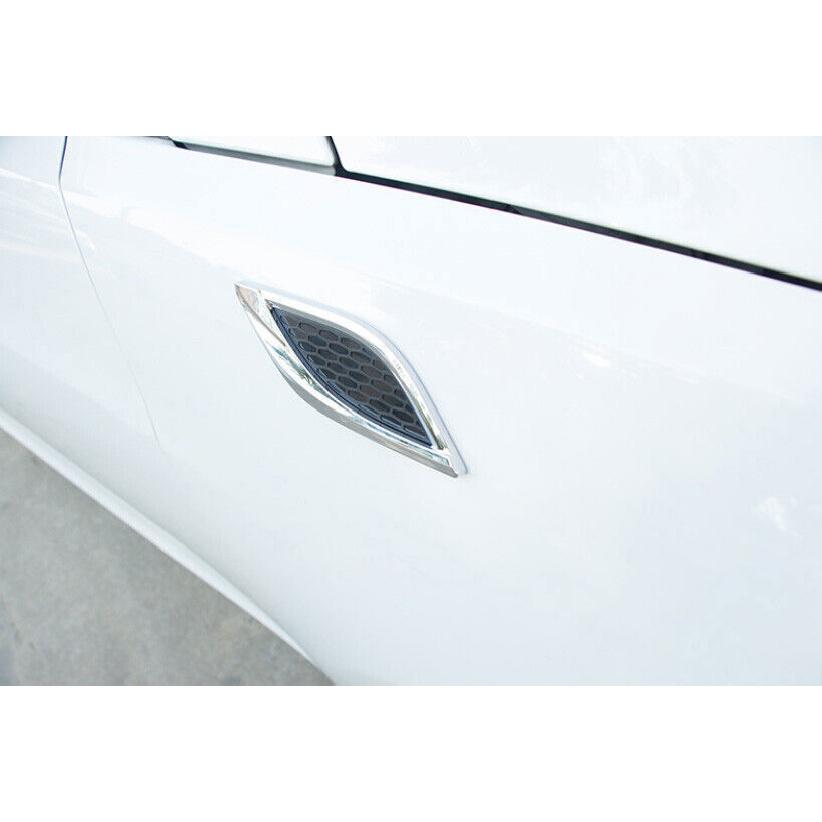 For Hyundai Elantra 2017- Style Chrome Front Side Vent Fender Cover Trim 2X