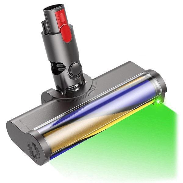 Electric Floor Brush Compatible with Dyson V7/V8/V10/V11/V15 - Nozzle Accessories & Large Roller Brush