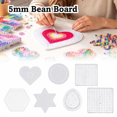 Handmade 5mm Bean Board High Quality Plastic Beads Boards Fuse Beads Toys  Educational Puzzle