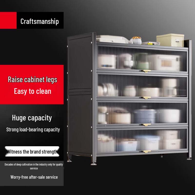 Bieying Modern Kitchen Floor Storage Rack