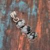 Snowflake Obsidian Gemstone Handmade 925 Sterling Silver Jewelry Pendant For Thanksgiving