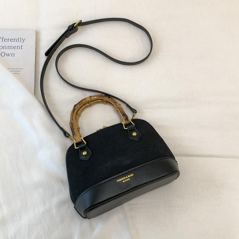 Осенняя новая ретро сумка-ракушка контрастного цвета, женская сумка-тоут, модная повседневная сумка через плечо