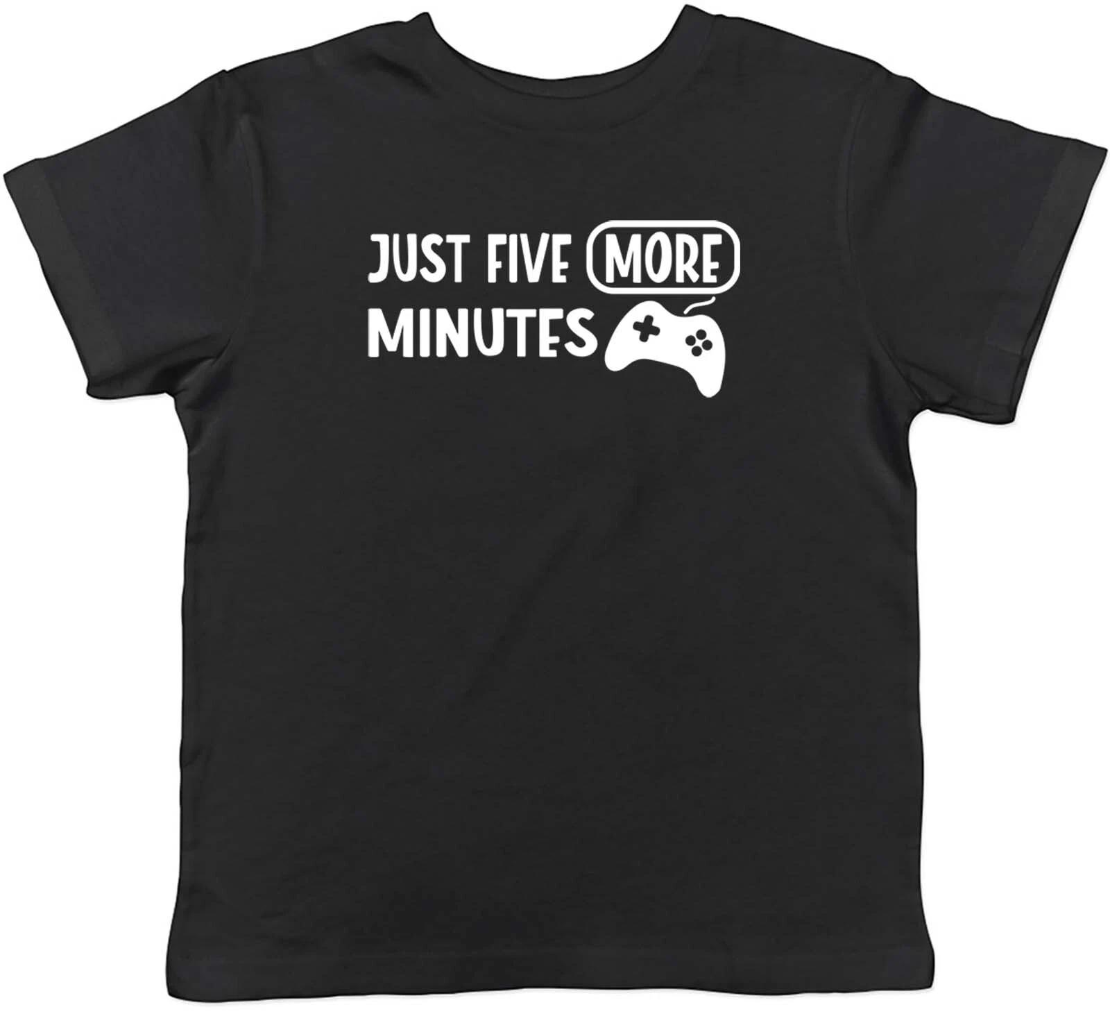 Just Five More Minutes Gamer Game Childrens Kids T-Shirt Boys Girls Gift 110