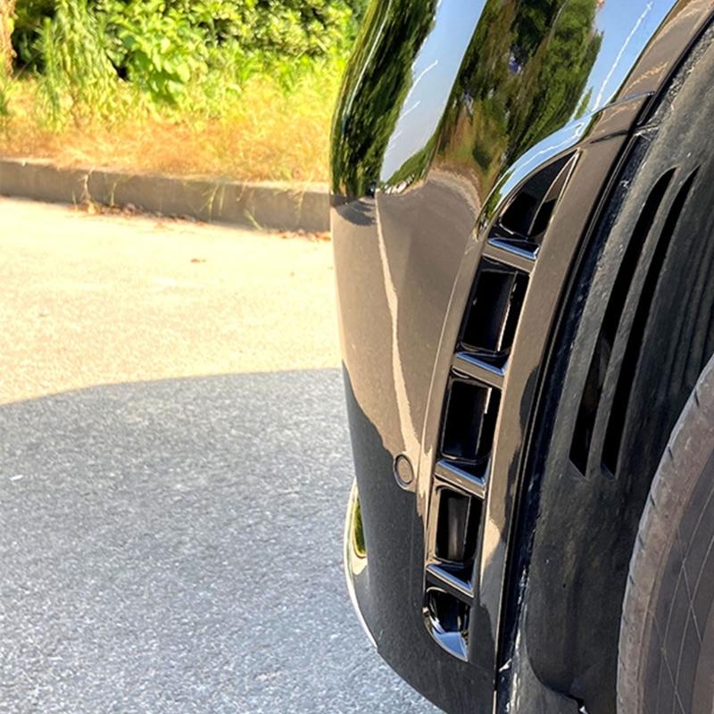 1 Pair Front Bumper Air Intake Accent Set, ABS Trim with Open-Section Detailing for W167 Both Corresponding Sides