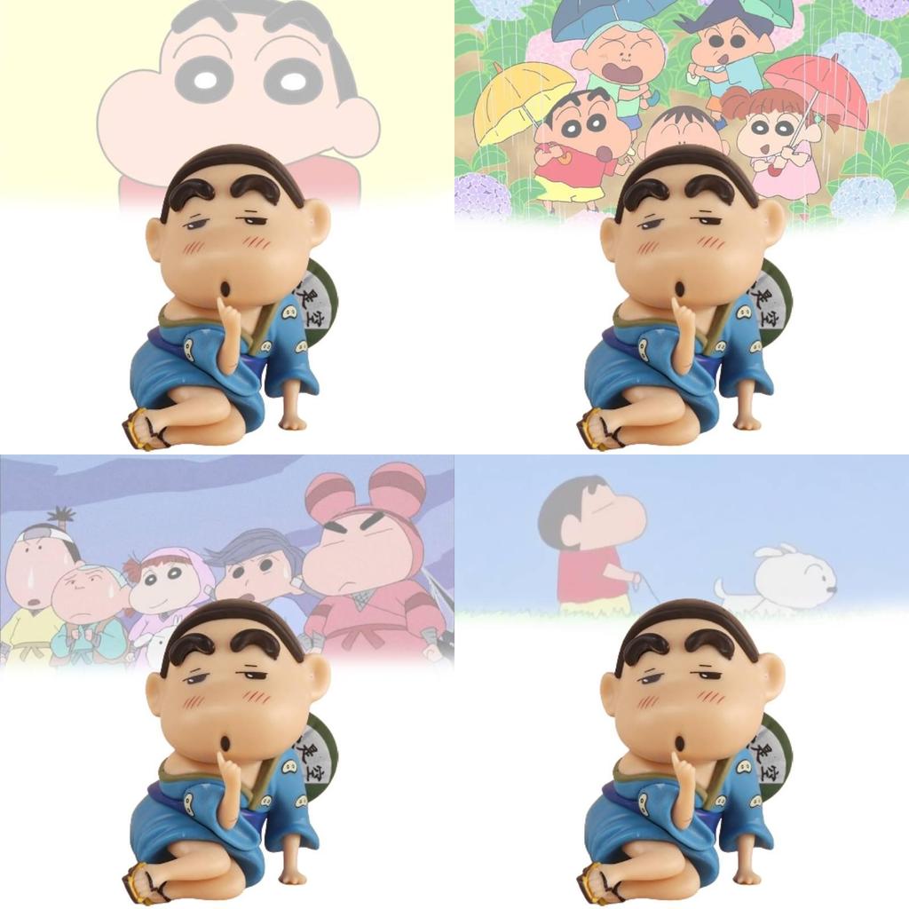 Adorable Crayon Shin-chan Figurine In Kimono Pvc Anime Car Dashboard Decoration