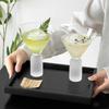Creative Cocktail Glasses Cups Frosted Handle Glass Cups High-foot Martini Glass Cup Simple Dessert Cold Drink Cup Kitchen Tools
