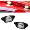 LED License Plate Lights Number Lamp for Chevy Corvette C4 C5 C6 Powered by High Power SMD Xenon White LED Error Free 2pcs