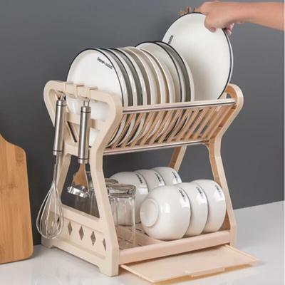 Multifunktions-Aufbewahrungsregale aus Kunststoff, Essstäbchen, Löffel, Küchenmesser, Schüssel, Sacuer-Aufbewahrungsbehälter, Home Kitchen Cabinet Organizer