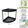 Triangular Bathroom Corner Shelf Rack for Indoor Storage