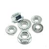 Anti-slip Hexagon Knurled Flange Nut with Washer, Galvanized, Sizes M3-M16