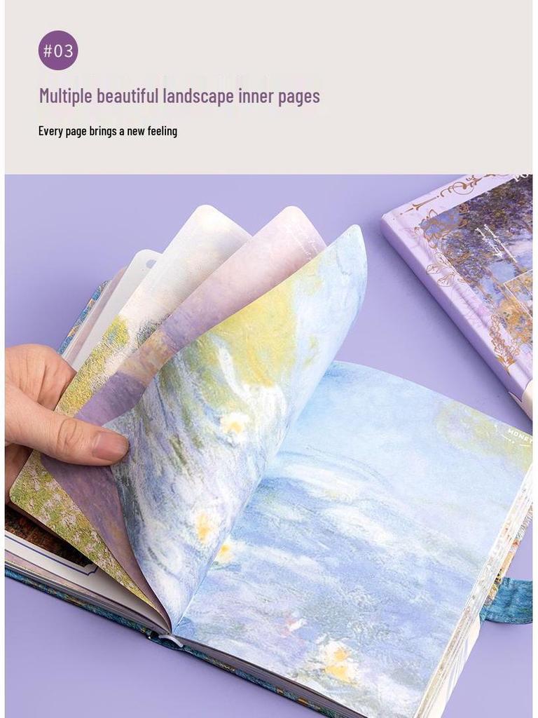 Set Planificator DIY Stil Ins de Valoare Ridicată: Caiet Pictură în Ulei - Cadou Perfect de Ziua de Naștere pentru Studenți