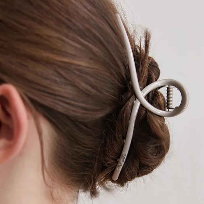 Chic Modern Line Hair Crow Clip HB2264
