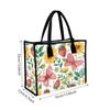Floral Butterfly Printed Tote Bag Casual Large Capacity Handbag for Women Daily Use Shopping Travel Shoulder Bag